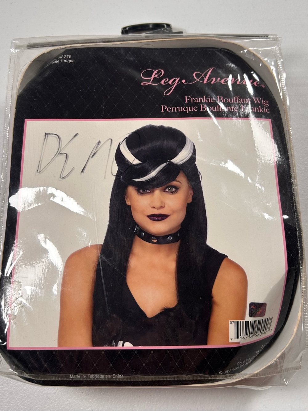 Leg Avenue Black Wig with White Accent